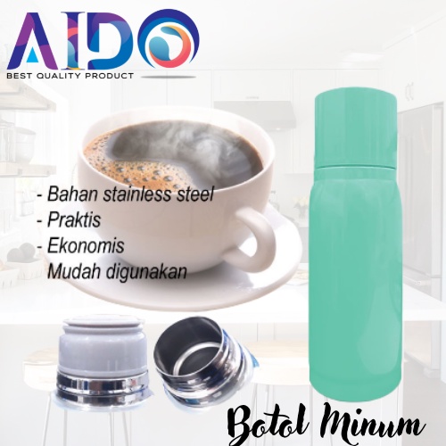 Vacum Flask Stainless steel / Botol minum termos thermos Tahan panas &amp; dingin 350ml 6335 BOTOL TUMBLR