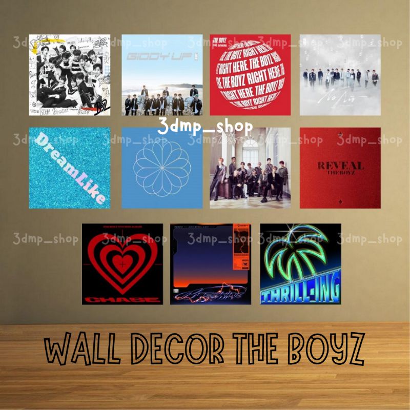 [11 lembar] walldecor wall decor pajangan hiasan dinding kamar the boyz album