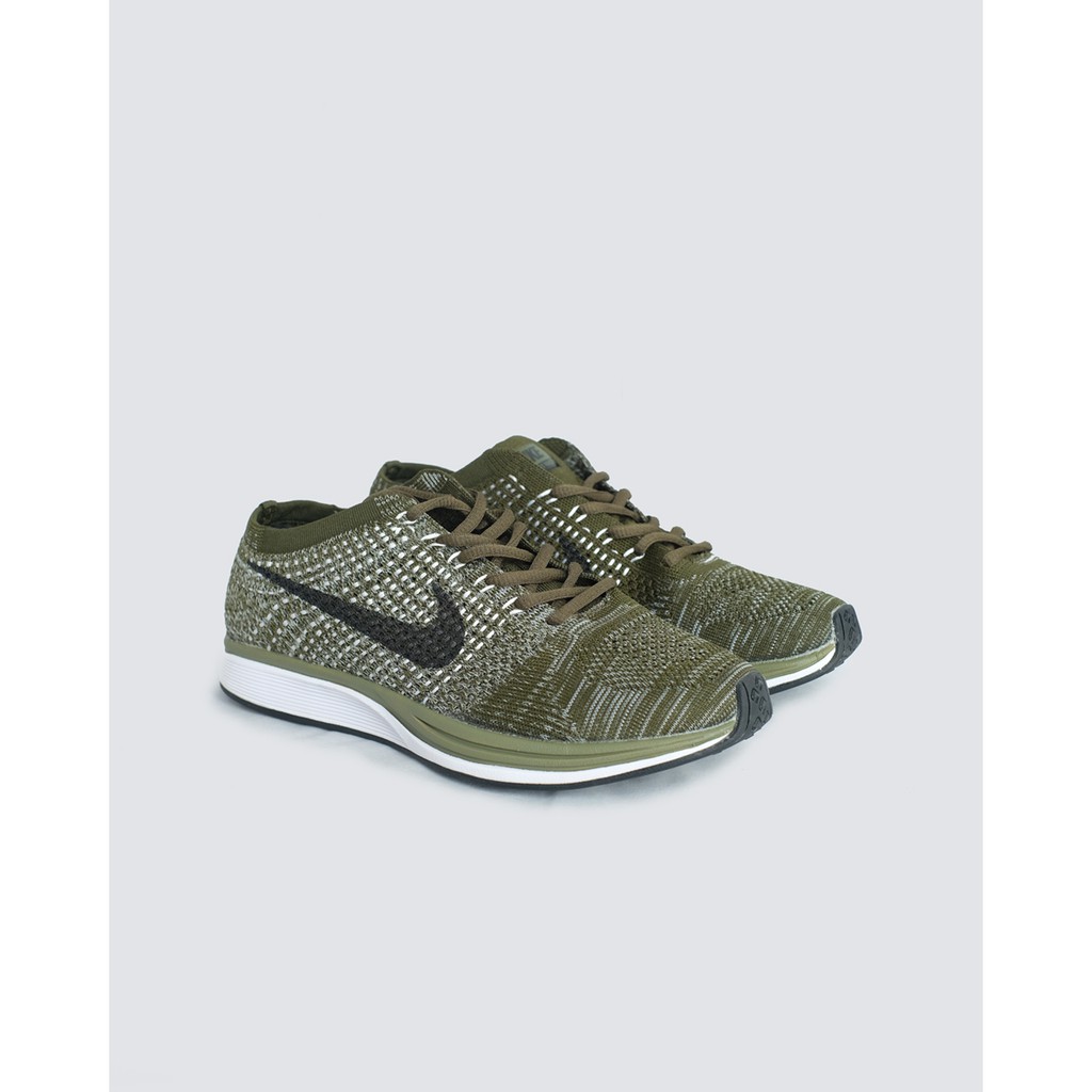 nike flyknit racer rough green