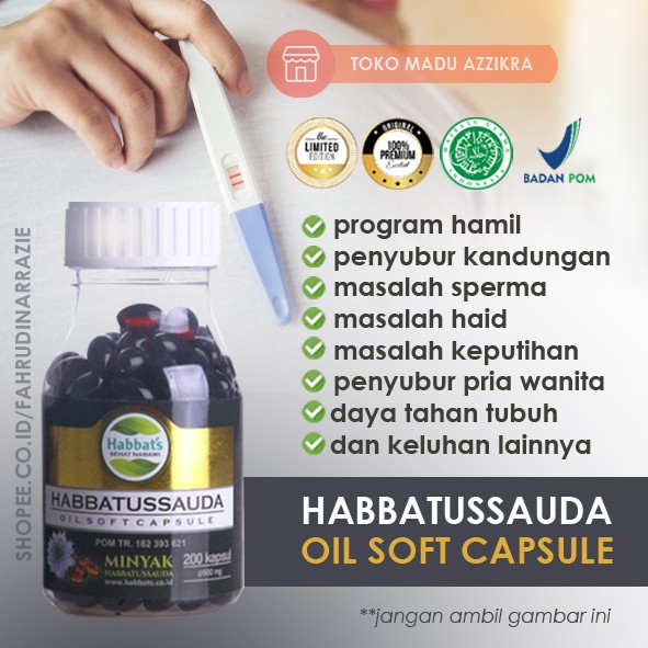 Habatusauda Habbatussauda Habatussauda Oil Softgel Soft Capsule Promil Suami Istri 200 Kapsul