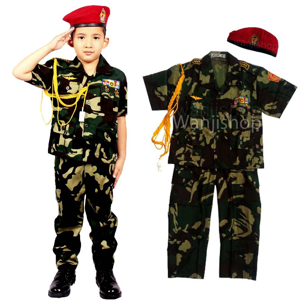 Baju Cita-cita ABRI Baret Merah 3-12 tahun