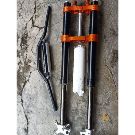 SHOCKBREAKER USD REAL JUMP PNP KLX150 Segitiga Merah dan Biru