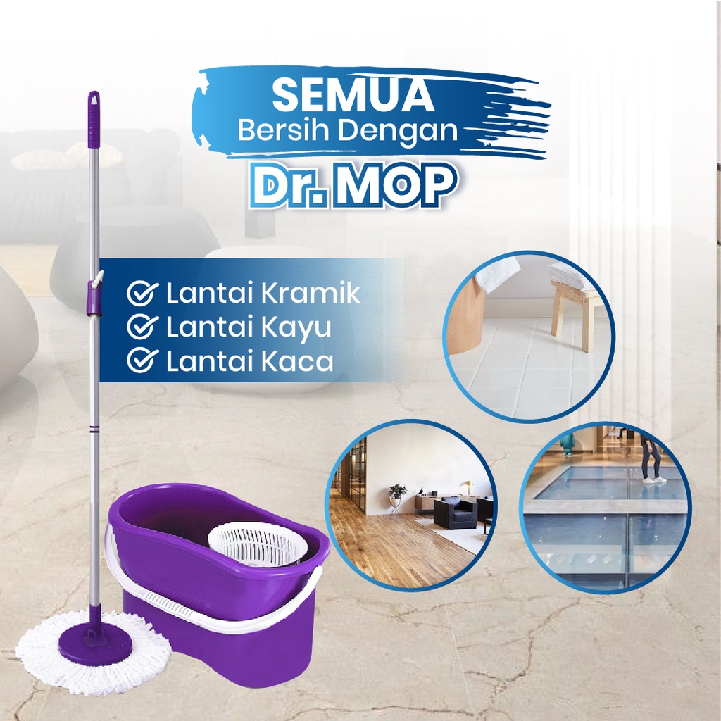 Alat Pel Lantai Yang Bagus Awet Alat Pel Keramik, Kayu, Kaca pel peras otomatis pelan lantai otomati