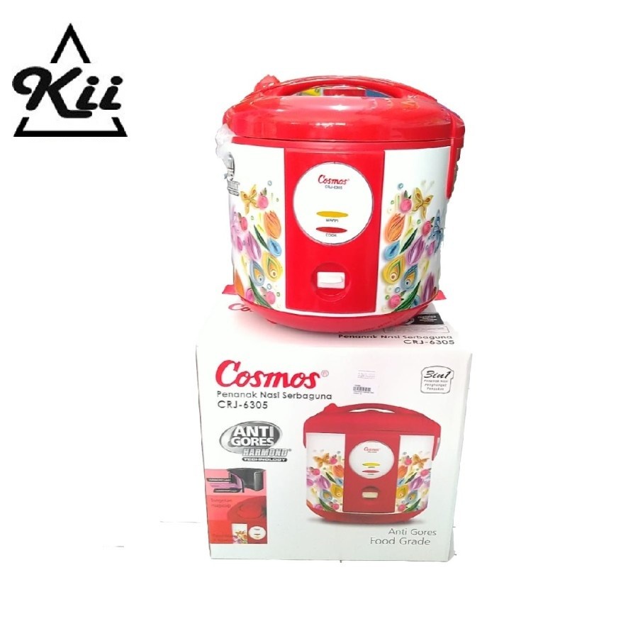 Cosmos CRJ-6305 Rice Cooker 2L - Cosmos Penanak Nasi Anti Lengket