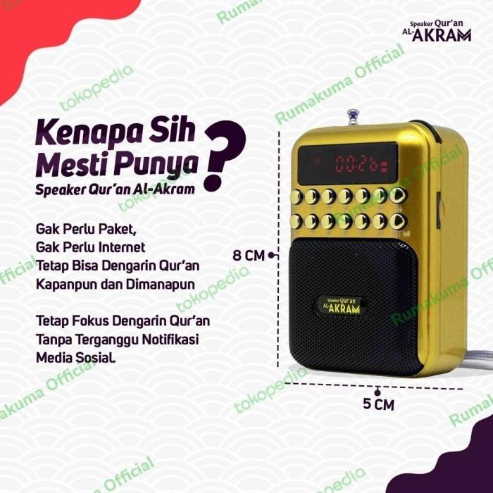 Speaker Quran Al Akram Mini Speaker Audio Murottal