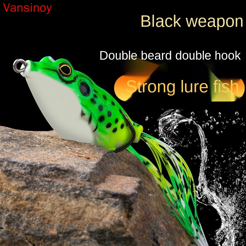 Umpan Pancing Soft Frog 5g/8g/13g/15g Katak Casting Soft Frog Lure Floating Bait 3D Eyes soft frog killer Top Water Fishing Lure With Sequins Umpan Ikan alat mancing