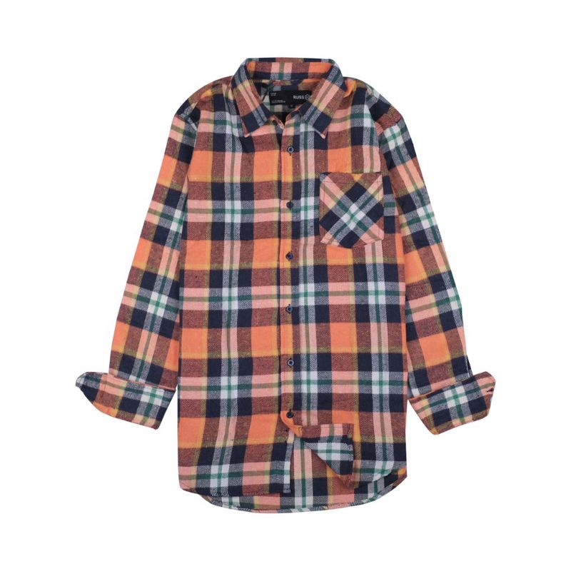 Russ Shirt Flanel Flux Orange