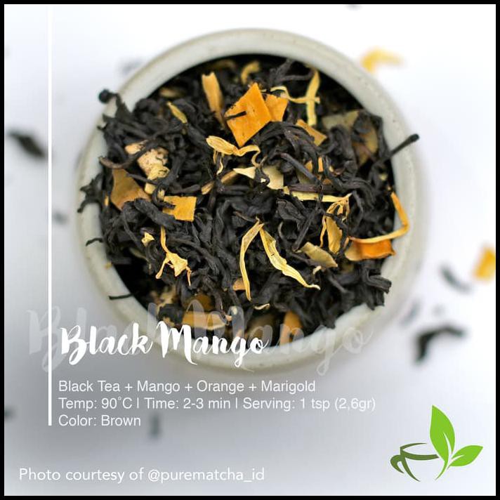 

79pe artisan cafe tea black tea mango orange marigold teh hitam fruity 10gr 5hri