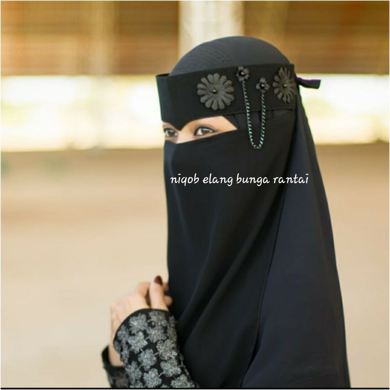 Niqab Bandana Niqab Cadar Niqab Yaman Cadar Bandana Niqob Viral Termurah Niqob ELANG BUNGA RANTAI