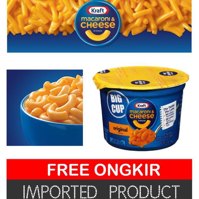 

Terlaris# Kraft Macaroni Mac And Cheese Dinner Original Flavour Cup 2.05 Oz