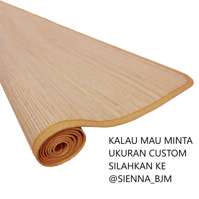 176cm x 250cm Tikar Rotan Gulung Handmade Karpet Rotan Lesehan
