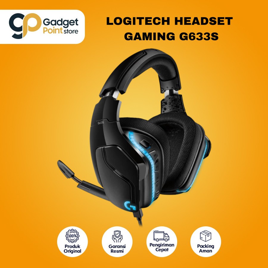 Headphone I Headset Gaming Logitech G633s 7.1 LIGHTSYNC - Garansi 2 Tahun