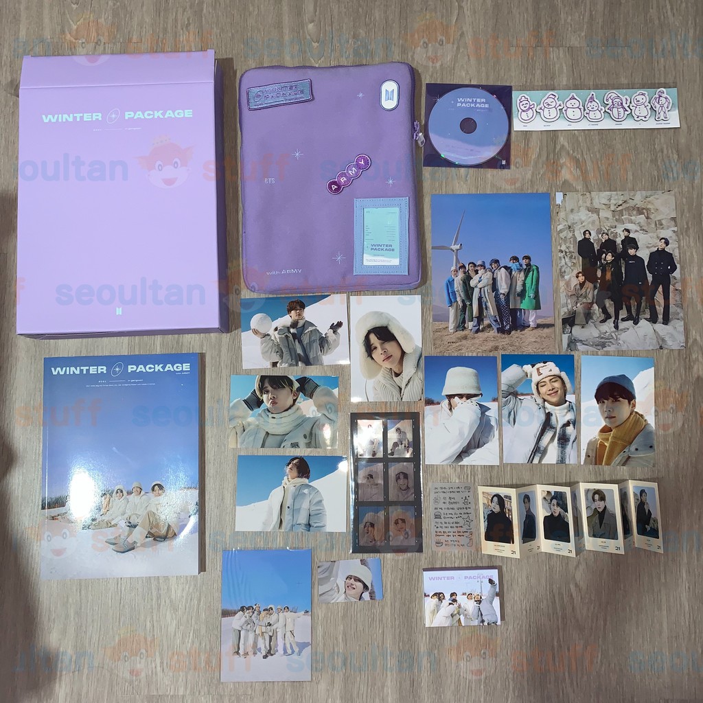BTS - 2021 WINTER PACKAGE MEMBER PHOTOBOOK POUCH WAPPEN RANDOM PC RM SUGA JIN JHOPE JIMIN TAEHYUNG