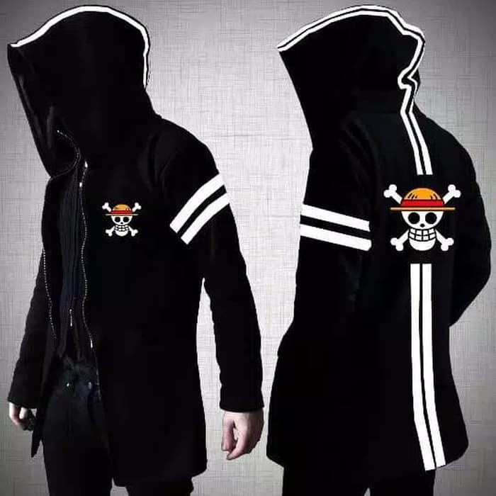 Jaket Anime / Jaket Jubah One Piece / Jubah Pria / Jubah Anime / Jubah Hoodie