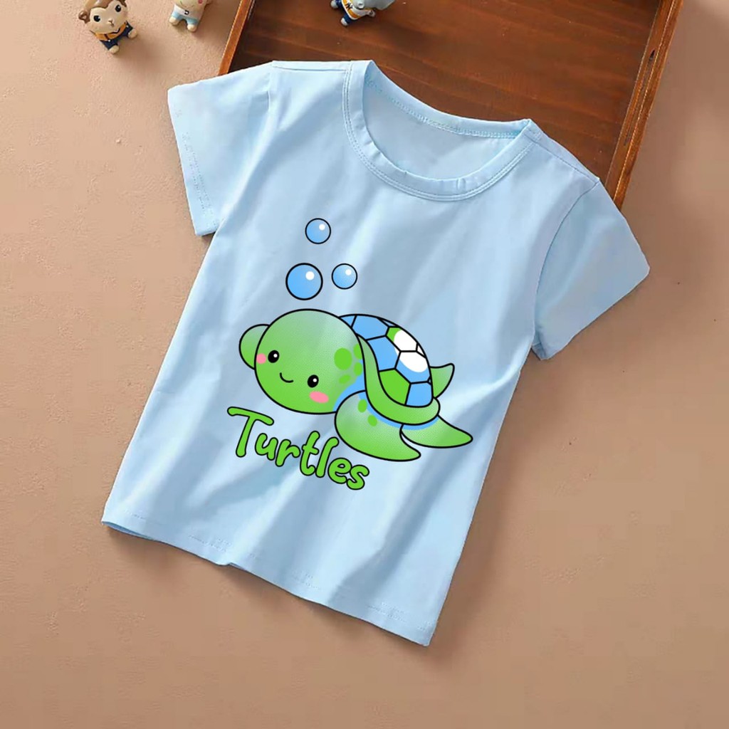 MUKZHOP / KAOS ANAK MOTIF TURTLES / TERLARIS