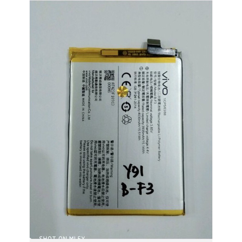 Battery Vivo Y91 Battere vivo Y91 Batt Vivo Y91 BF3