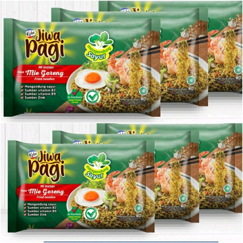 Mie Jiwa Pagi Mie Bayam Kobe 80gr