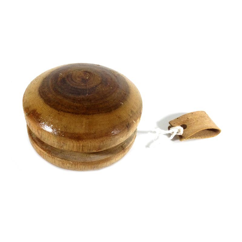 Kayu Mainan Yoyo - Coklat [Diameter 7.5 cm]