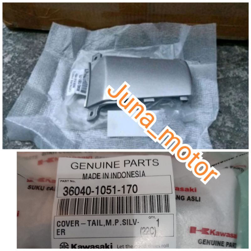 sambungan body belakang ninja rr old silver Original