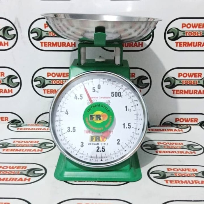 Timbangan Duduk 5 KG FRT Jarum Analog Dapur Kue Buah 5kg Model Vietnam