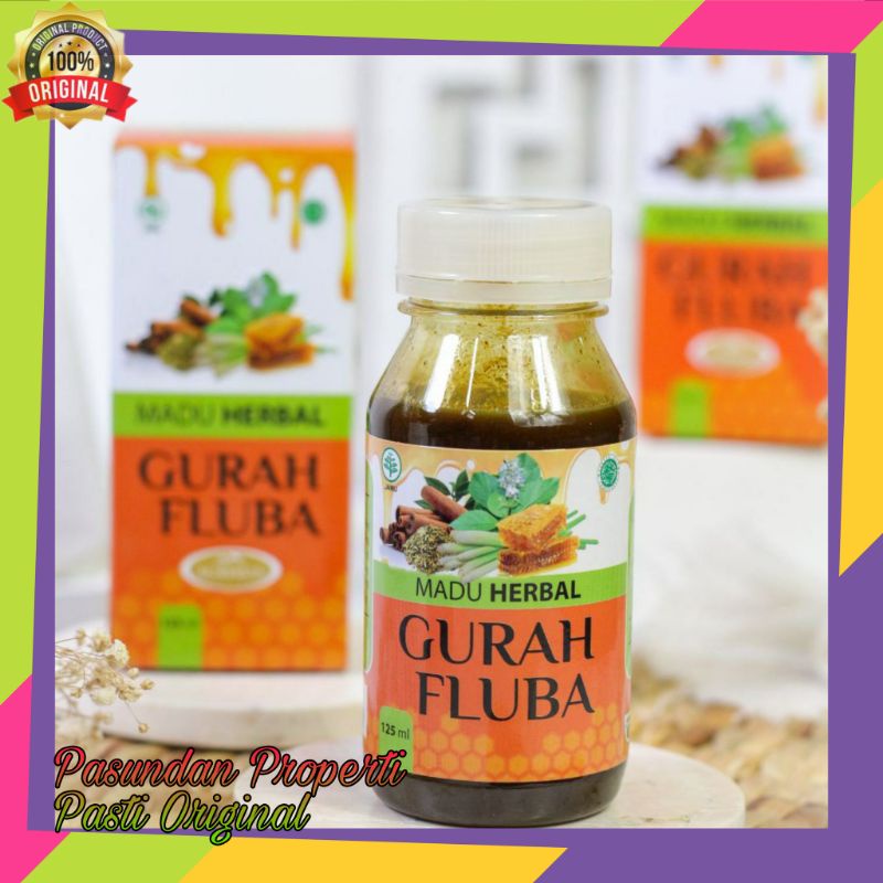 MADU HERBAL GURAH FLUBA 125ml Agrimas - UNTUK BATUK BERDAHAK SALESMA HIDUNG TERSUMBAT PILEK-1