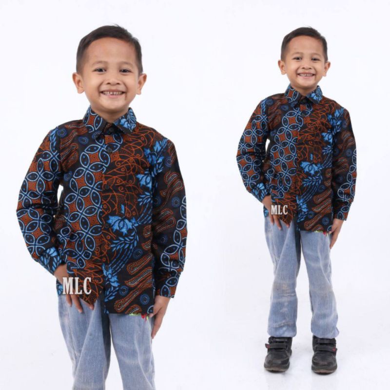 (BISA COD) KEMEJA BATIK ANAK COWOK//BAJU BATIK ANAK COWOK//BATIK ANAK LAKI LAKI// KEMEJA ANAK MODERN