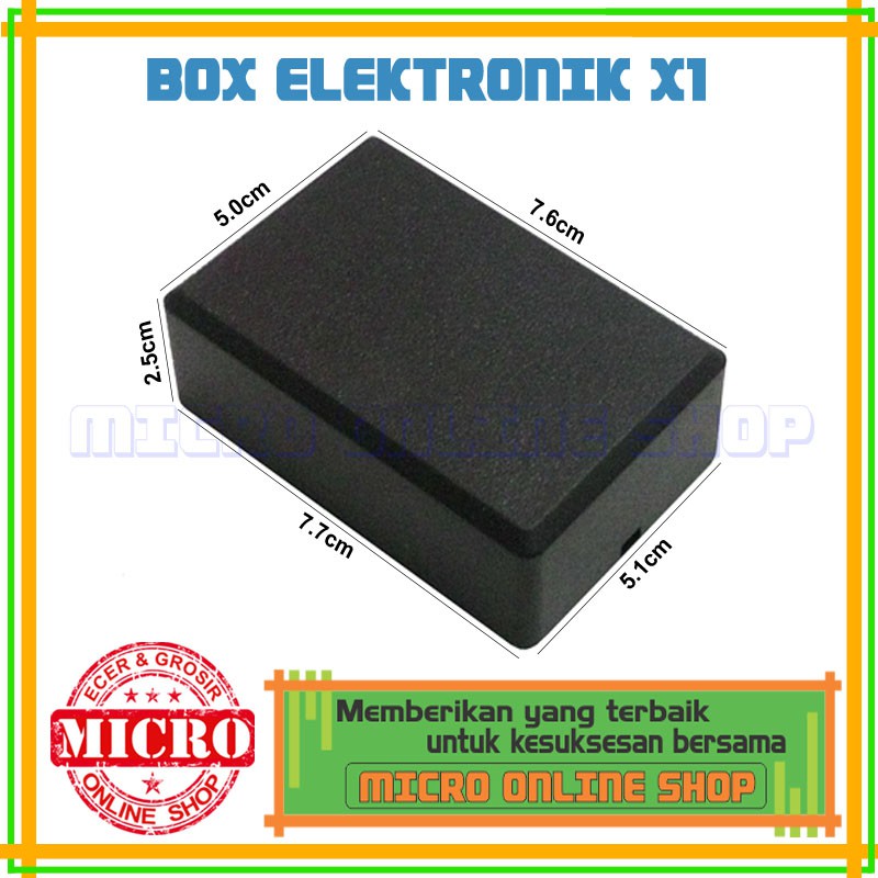 Box Plastik Hitam Type X1 / Box Elektronik