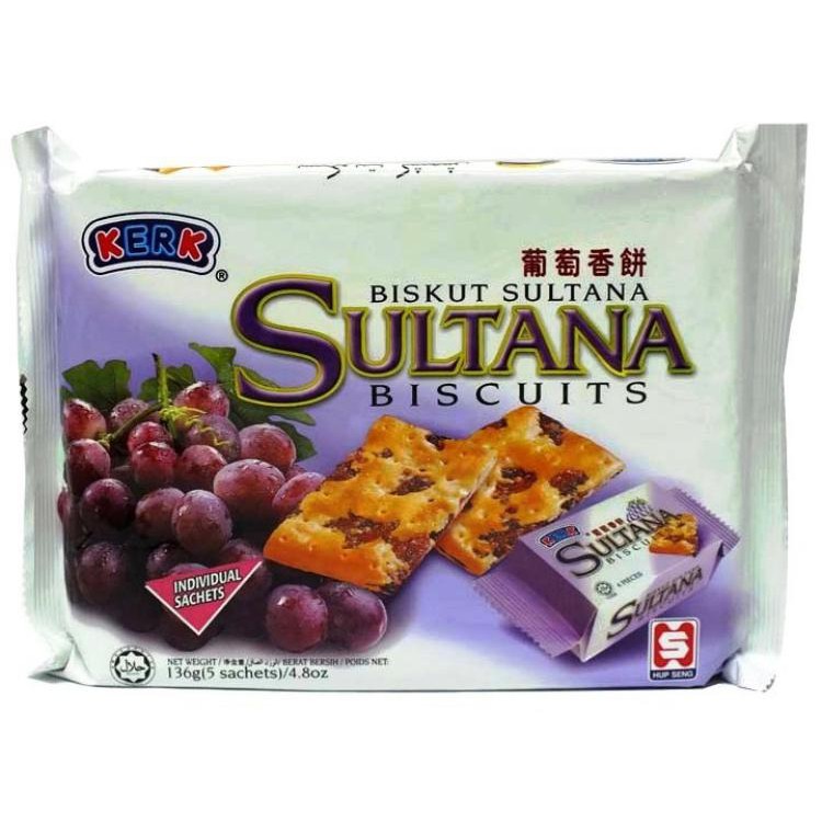 

KERK Biskuit Sultana - Biskuit Anggur - Hup Seng Sultana Biscuit 136g