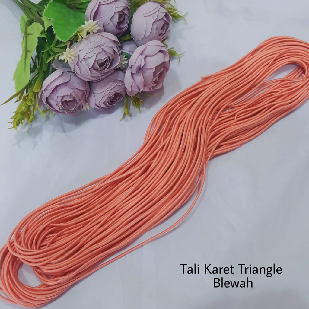 TALI KARET TRIANGLE BLEWAH/ ELASTIS  FRAME TENDA IKAT RAMBUT TALI JAKET TAS AKSESORIS TALI MASKER
