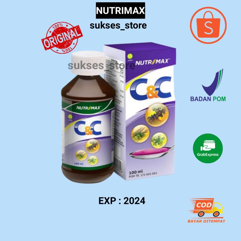 NUTRIMAX C&C CNC SYRUP OBAT HERBAL BATUK PILEK