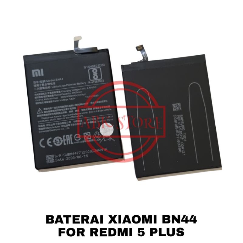 BATRE BATERAI BATTERY XIAOMI BN44 FOR REDMI 5 PLUS / REDMI 5+ ORIGINAL