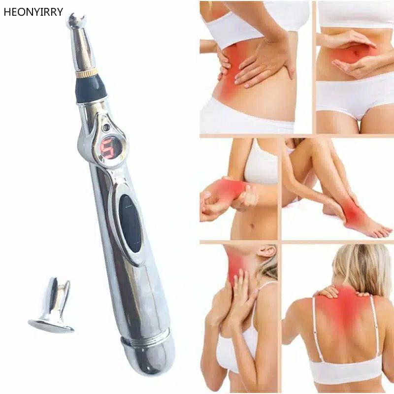 Premium Original Alat kesehatan refleksi pijat akupunter pen pensil akupuntur getar terapi laser leher badan wajah