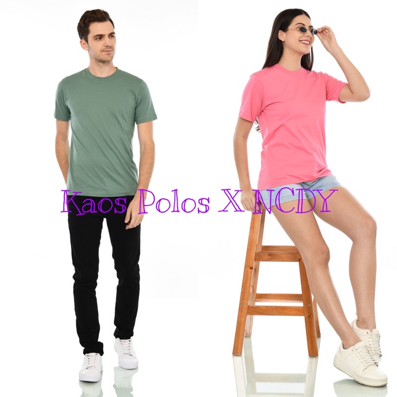 P2 KAOS POLOS DEWASA LENGAN PENDEK COTTON COMBED 30s KAOS POLOS MURAH SABLON KATUN KOMBET LEMBUT