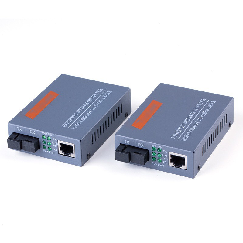 Fiber Optic Media Converter HTB-GS-03 A+B Optical Netlink HTBGS03 1000Mbps Single Mode 3100 RJ45