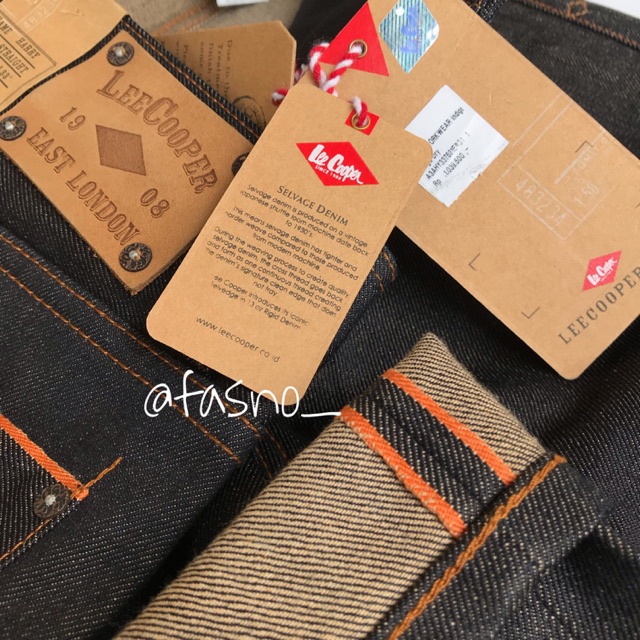 lee cooper selvage