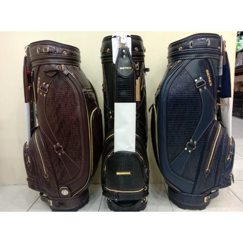 BAG GOLF HONMA BERES CLASSIK LIMITED EDITION - TAS STICK GOLF HITAM COKLAT BIRU
