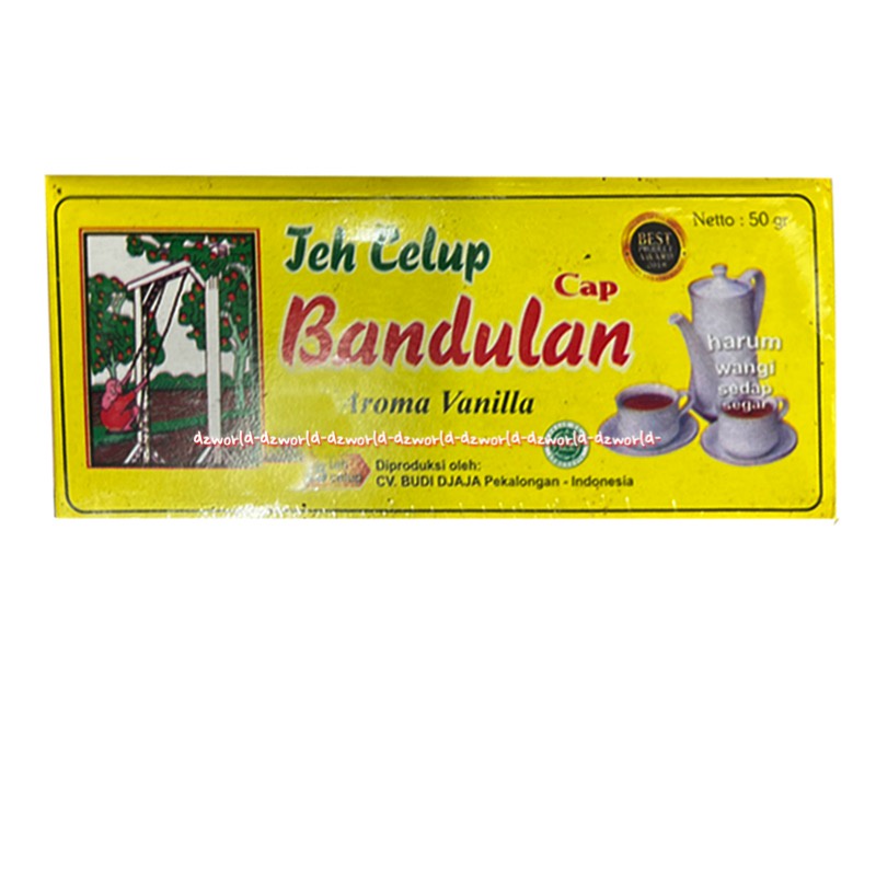 Teh Celup Cap Bandulan Aroma Vanilla 25bag Teh Bandulan Tea Teh Celup Bandulan Rasa Vanila 50 gram