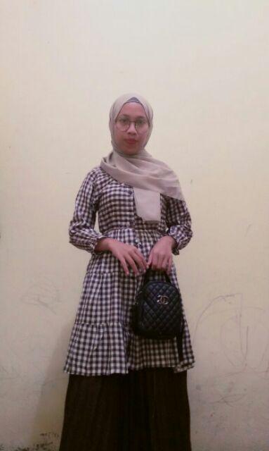 Maura Couple - Sania Ruffle Batik Couple Ori Ndoro Jowi Garansi Termurah - Modern Batik Pekalongan