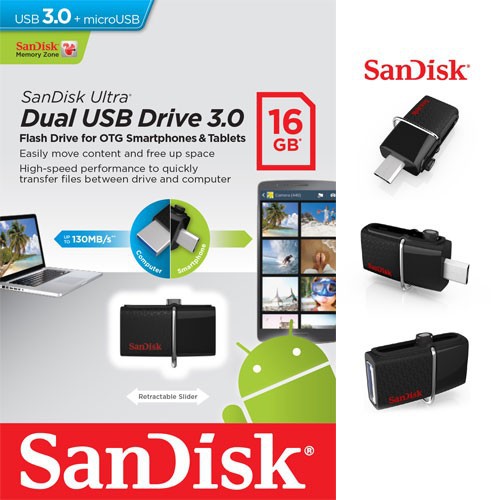 Flash disk OTG SANDISK 16 GB