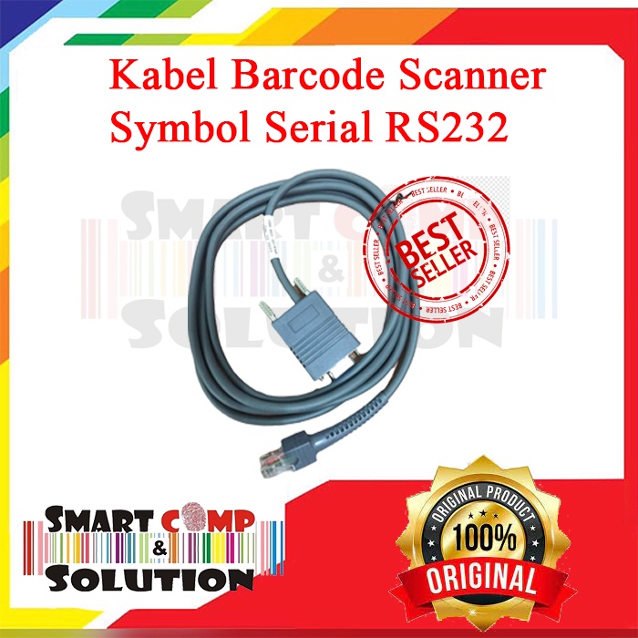 Kabel Barcode Scanner Serial RS-232 Symbol LS 1203 / LS2208