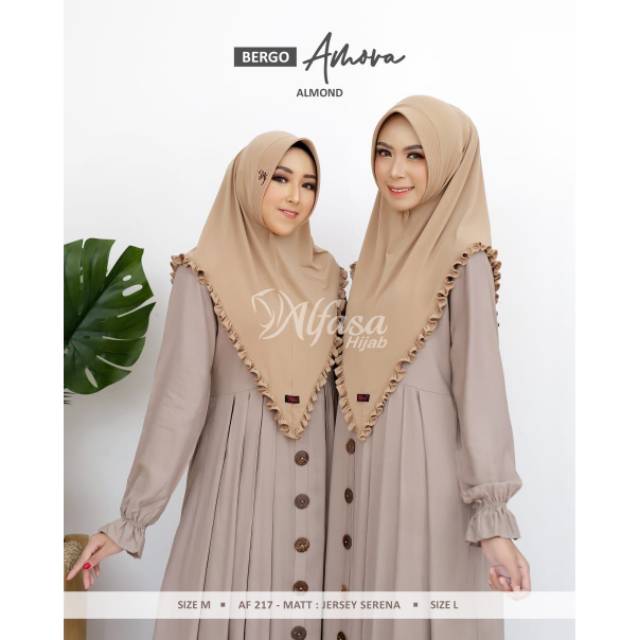 Bergo AMORA by Alfasa Hijab | jilbab dewasa