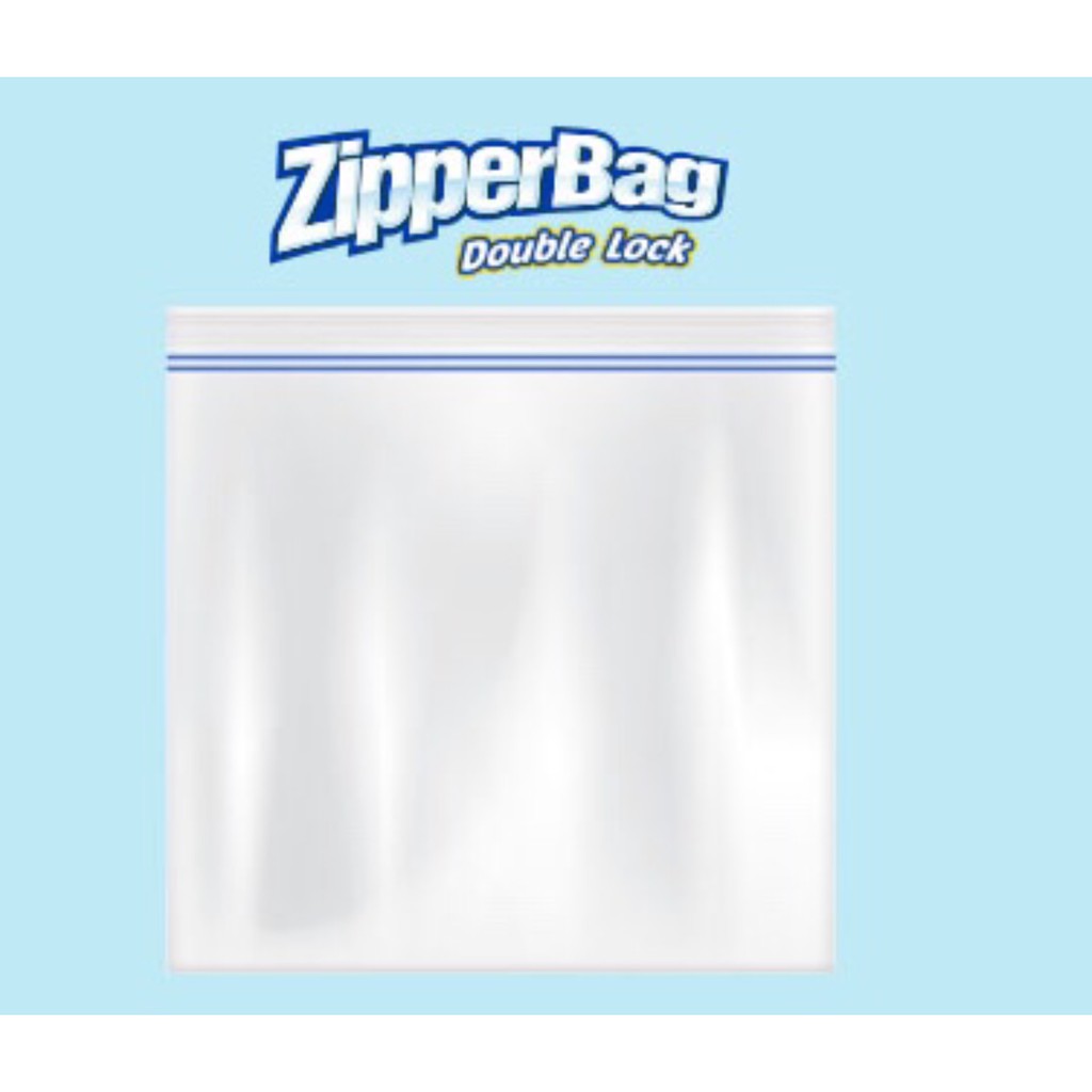 BAGUS - Double Lock Zipper Bag 18 x 20 cm