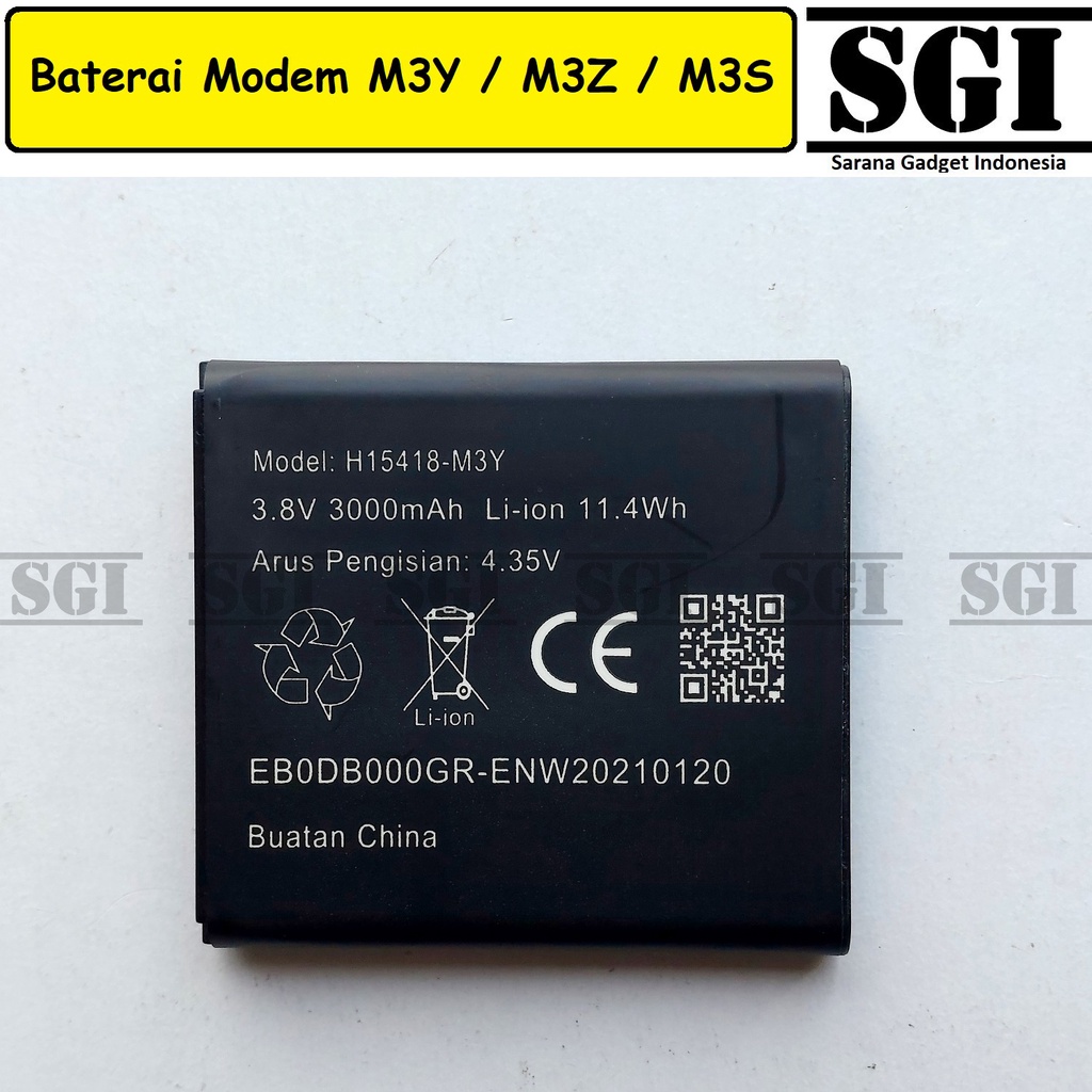 Baterai Modem Smartfren MIFI Andromax M3Y M3Z M3S H15418 Wifi Batrai Battery Batre