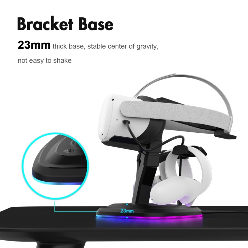 Zzz Bracket Frame Display Kacamata VR Headset Dengan Lampu Led Untuk Quest2 Pico3