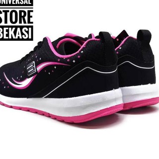  depan1 Sepatu  Sekolah Ando Gilda Hitam Pink Sepatu  Anak  