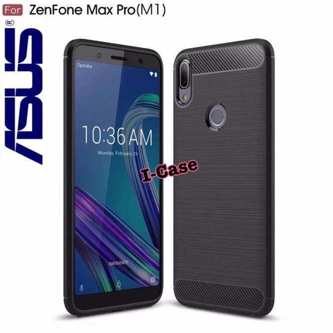 Case Asus Zenfone Max Pro M1 - Rugged Armor - Hitam Terlaris