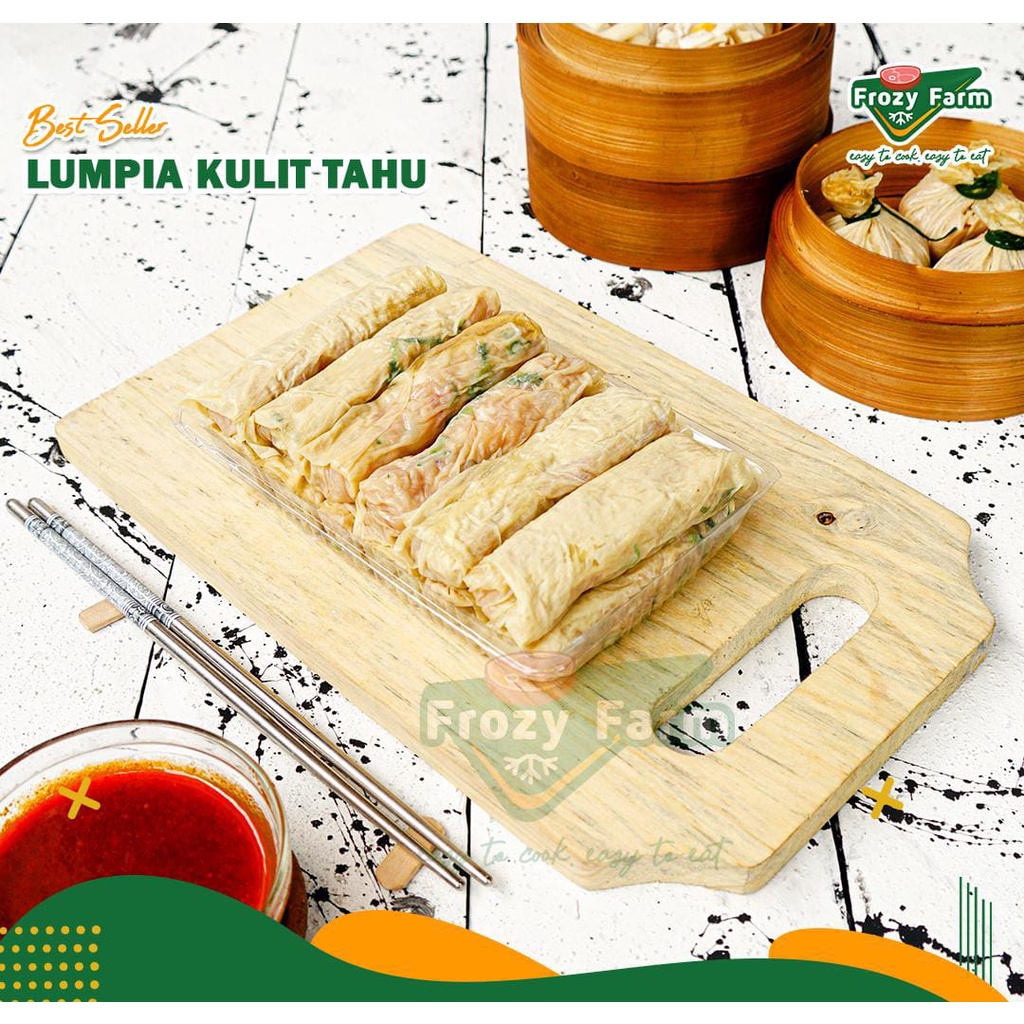 Jual Dimsum Frozen Lumpia Kulit Tahu Premium Isi 12 Pack Dimsum