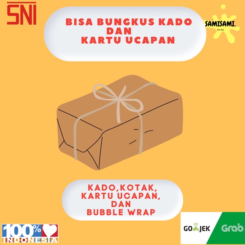 

BUNGKUS KADO DAN KARTU UCAPAN - KAMI BISA BUNGKUS KADO ANDA DISINI