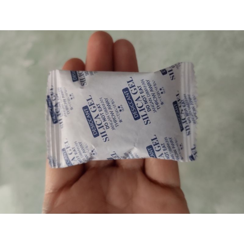 Silica gel silika butiran penyerap lembab air silika pengering putih besar 15 gram ECERAN