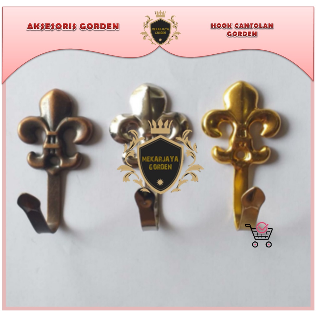 HOOK TRISULA CANTOLAN PENGAIT TALI GORDEN MURAH BESI GORDEN  / PENGAIT TALI GORDEN / HOOK TRISULA / 